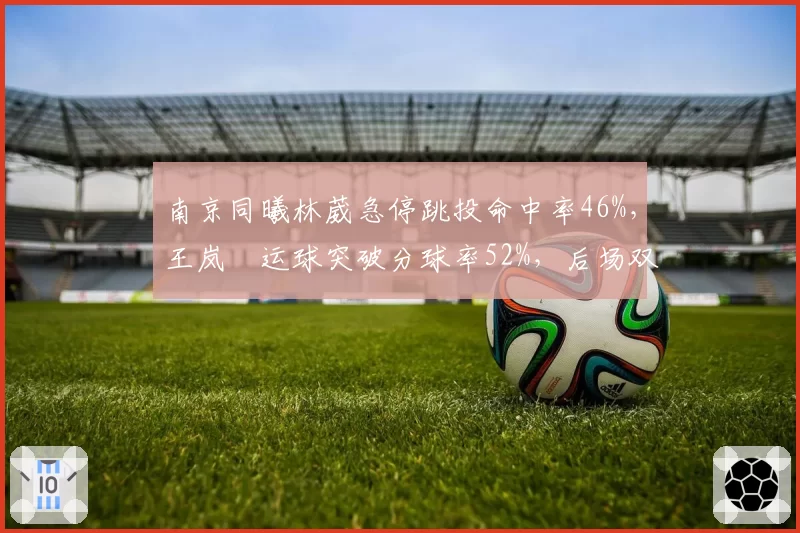 南京同曦林葳急停跳投命中率46%,王岚嵚运球突破分球率52%,后场双枪技术互补
